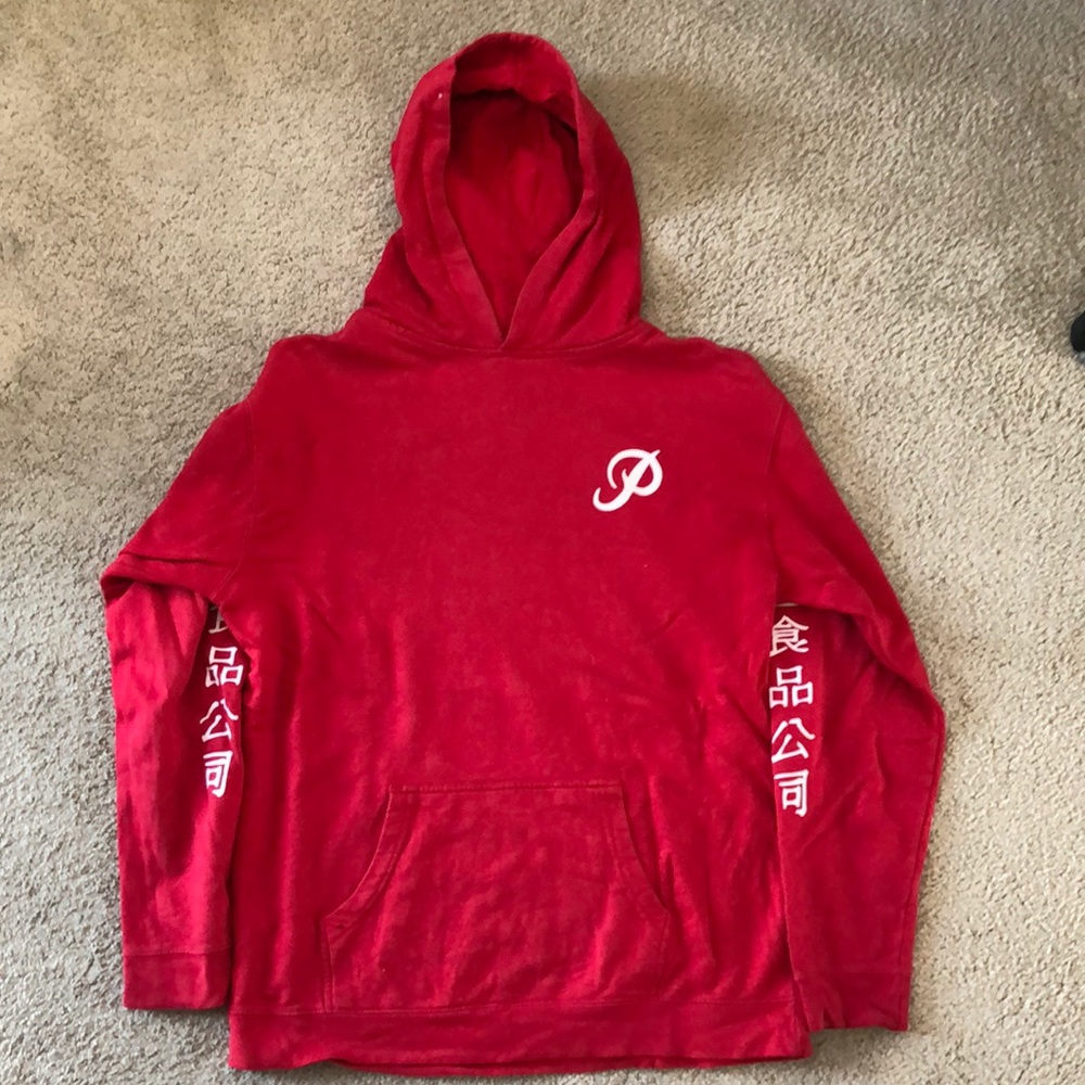 Red Siracha primitive hoodie